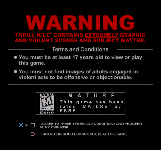 Thrill Kill (USA) (Beta) background