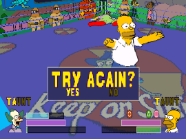Simpsons, The - Wrestling background
