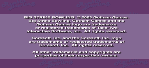 Big Strike Bowling background